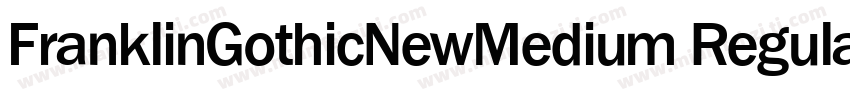 FranklinGothicNewMedium Regular字体转换